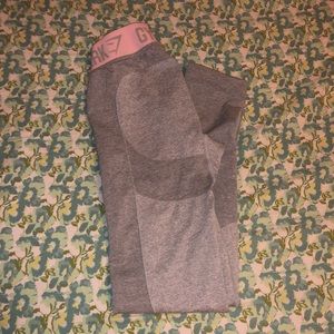 Gymshark pink and gray flex leggings!
